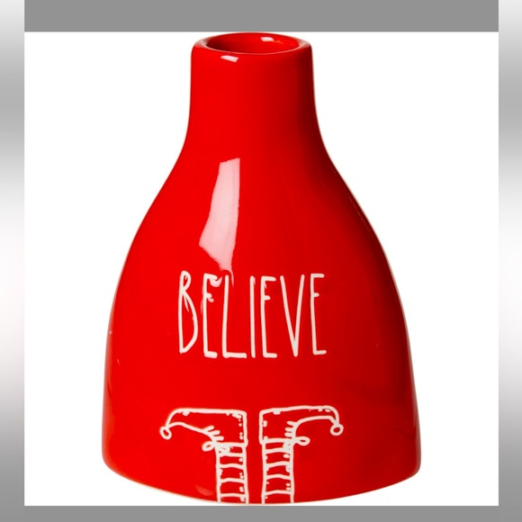 Rae Dunn Other - Rae Dunn Christmas Believe Elf Mini Vase
